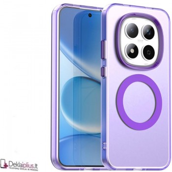 Smūgiams atsparus dėklas su magsafe - violetinis (Xiaomi Redmi Note 15 Pro 5G) Smūgiams atsparus dėklas su magsafe - violetinis (Xiaomi Redmi Note 15 Pro 5G)
